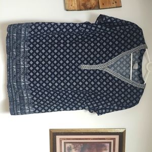Boutique geometric print blouse